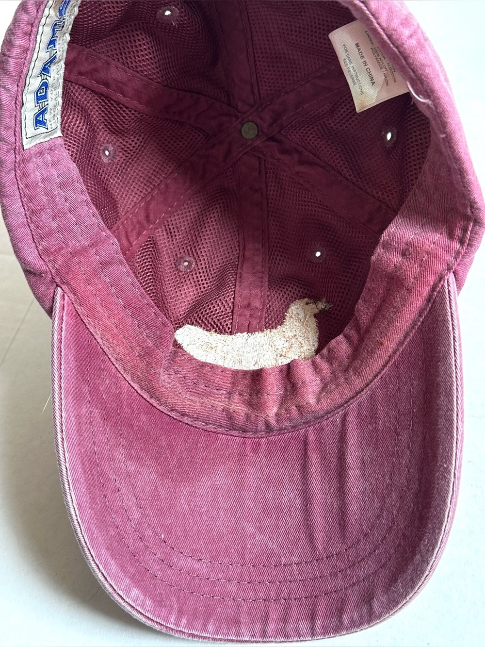 Adams Distressed Maroon Red Golden Retriever Dog Embroidered Baseball Cap Hat - Picture 3 of 7